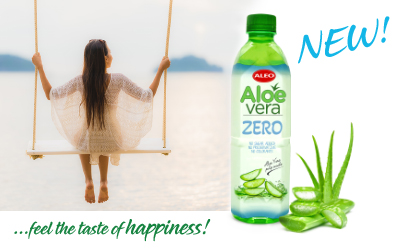 Enjoy new taste! ALEO Aloe Vera ZERO – no sugar added, no preservative, no colorants!